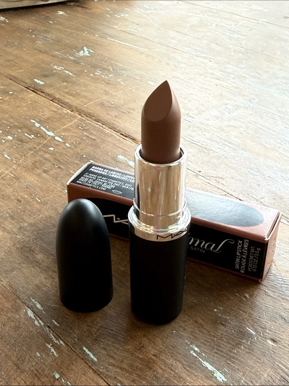 MAC Cosmetics Sleek Satin Lipstick — Muted Taupe Brown